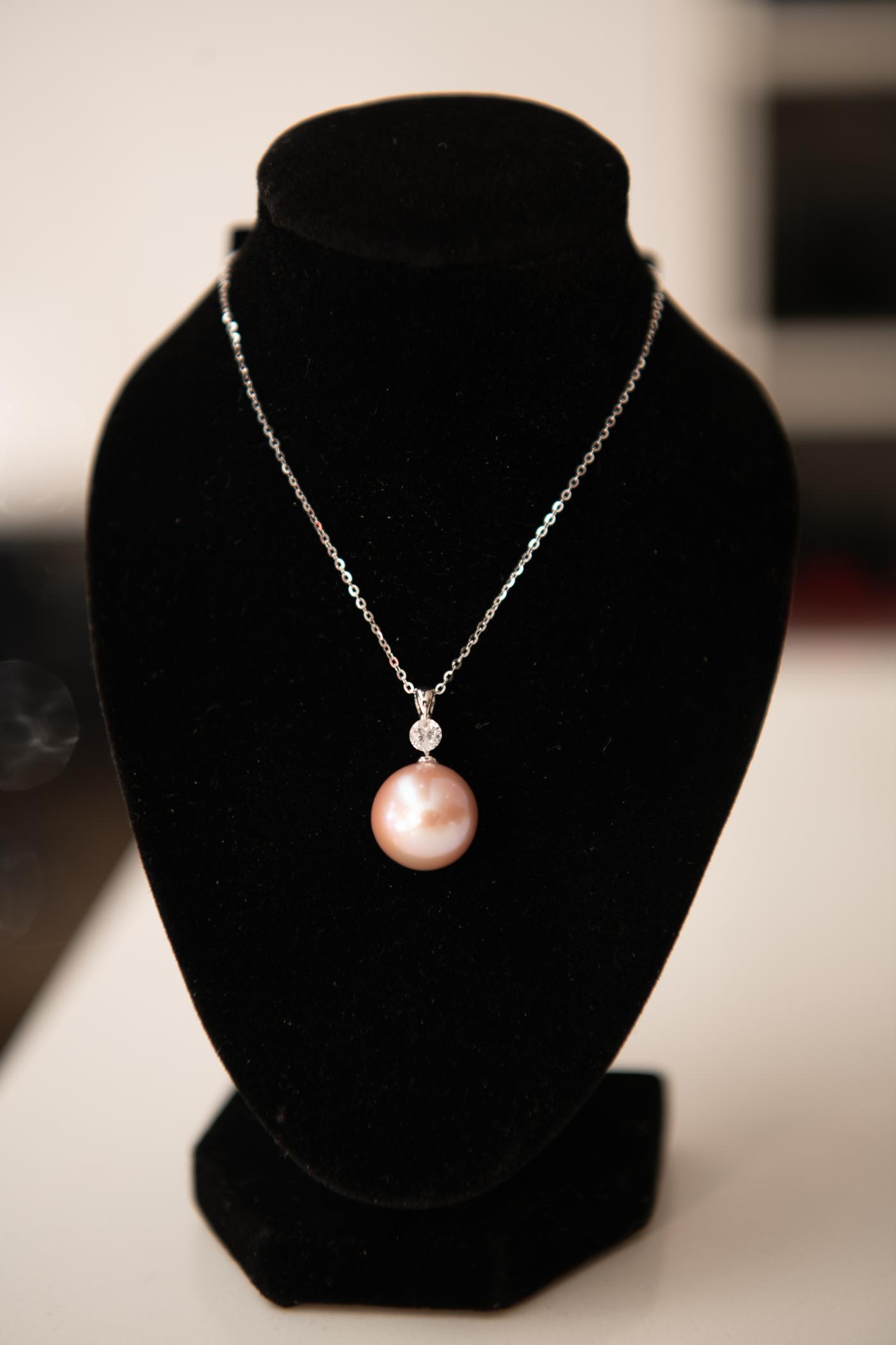Pearl and Crystal Pendant